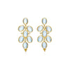 Temple St Clair Jewelry - Blue Moonstone Drop 18K Yellow Gold Earrings | Manfredi Jewels
