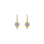 Temple St Clair Jewelry - Classic 18K Yellow Gold Lolite Diamond Earrings | Manfredi Jewels