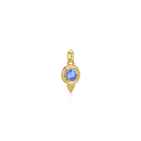 Amulet 18K Yellow Gold Lolite & Diamond Pendant