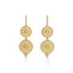 Temple St Clair Jewelry - Orbit Star 18K Yellow Gold Diamond Drop Earrings | Manfredi Jewels