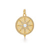 Temple St Clair Jewelry - Sole Mandale 18K Yellow Gold Moonstone Diamond Pendant | Manfredi Jewels