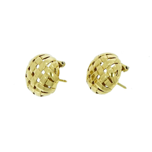 Tiffany & Co. - Estate Jewelry Co Yellow Gold Earrings | Manfredi Jewels