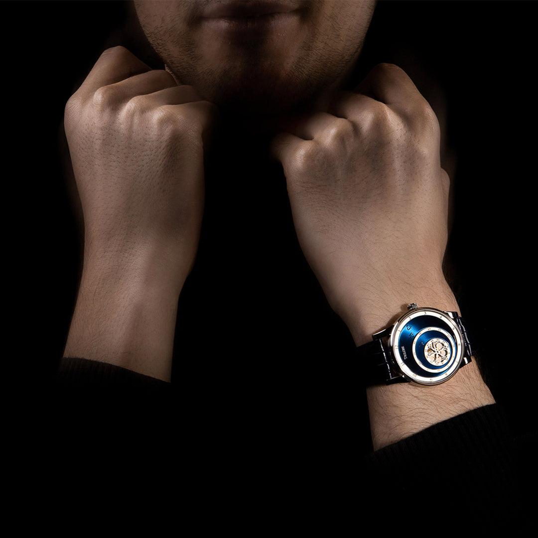 Trilobe Watches - LES MATINAUX - 38 SUNRAY BLUE | Manfredi Jewels