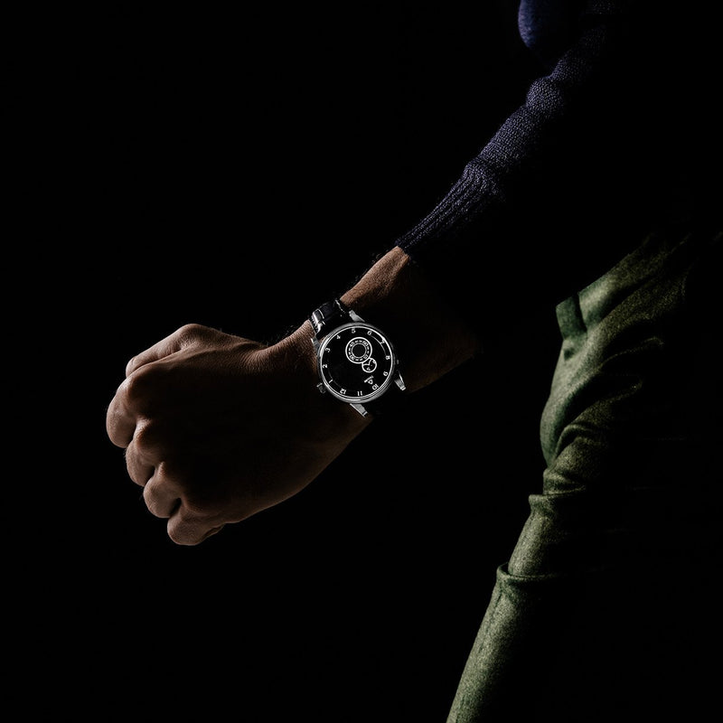 Trilobe Watches - NUIT FANTASTIQUE GRAINED BLACK | Manfredi Jewels