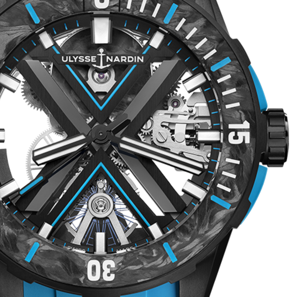Ulysse Nardin New Watches - DIVER X SKELETON 44MM BLACK DLC TITANIUM | Manfredi Jewels