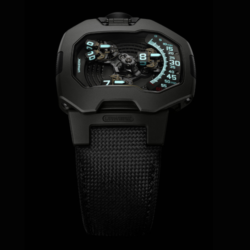 URWERK Watches - UR - SATELLITE SPACE BLACK UR - 120 | Manfredi Jewels