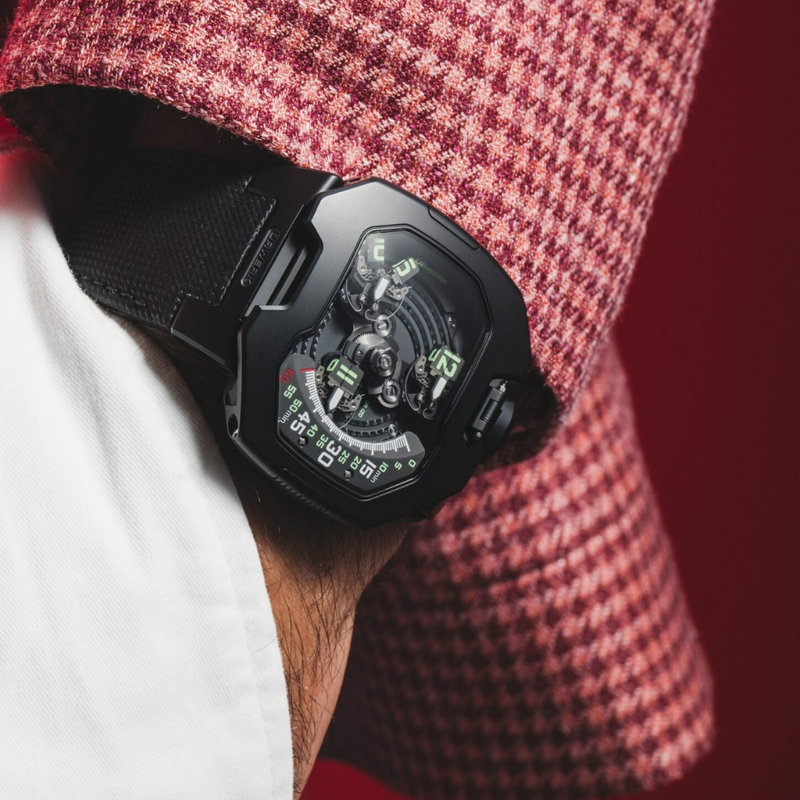 URWERK Watches - UR - SATELLITE SPACE BLACK UR - 120 | Manfredi Jewels