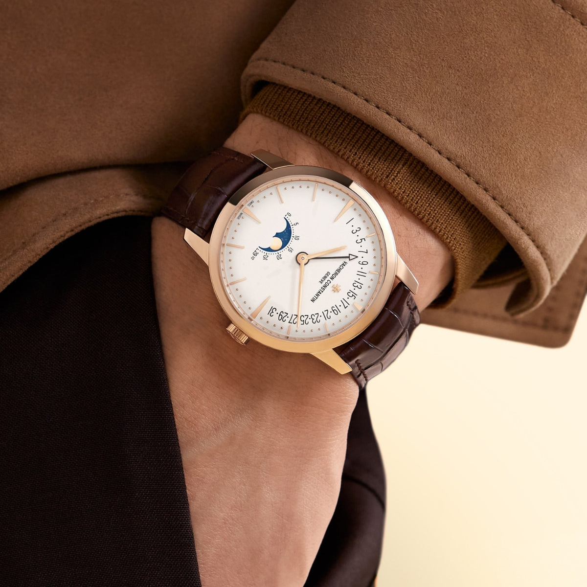 Vacheron Constantin Watches - PATRIMONY MOON PHASE AND RETROGRADE DATE | Manfredi Jewels