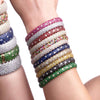 Zydo Italy Jewelry - Stretch 18K White Gold Sapphire & Diamond Bracelet | Manfredi Jewels