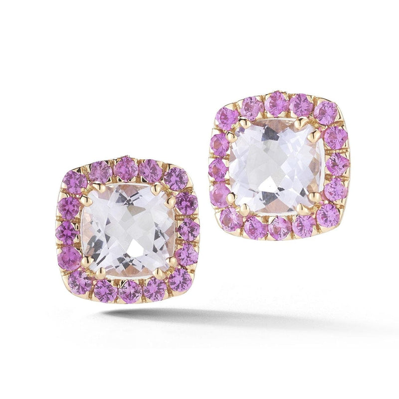 A & Furst Jewelry - Pink sapphires rose studs O1321RRF4R | Manfredi Jewels