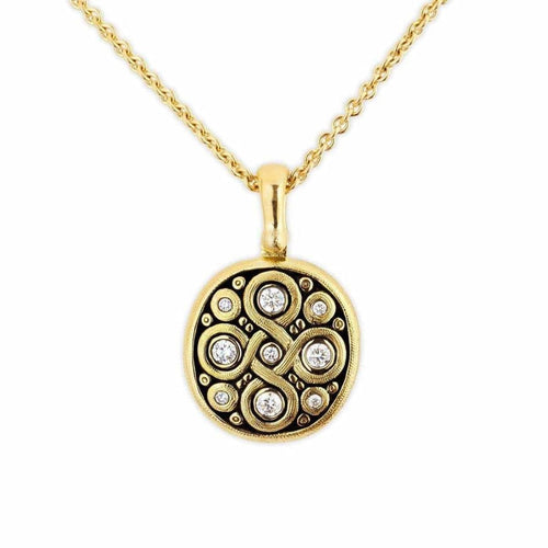 Alex Sepkus Jewelry - 18K CELTIC SPRING DIAMOND PENDANT | Manfredi Jewels