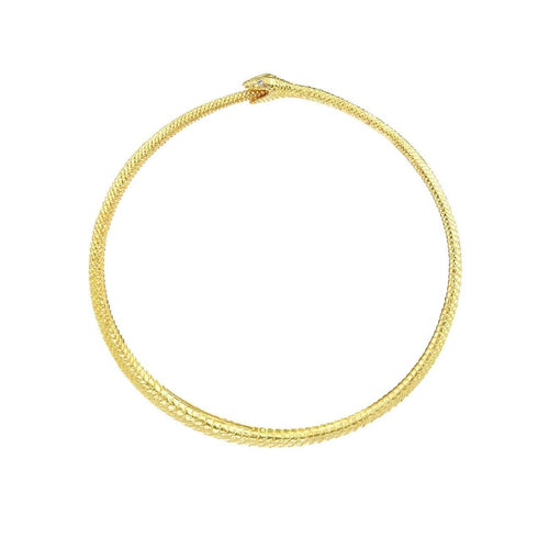 Anthony Lent Jewelry - Gold Ouroboros Bangle | Manfredi Jewels