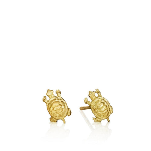 Anthony Lent Jewelry - Tiny Terrapin Stud Earrings | Manfredi Jewels