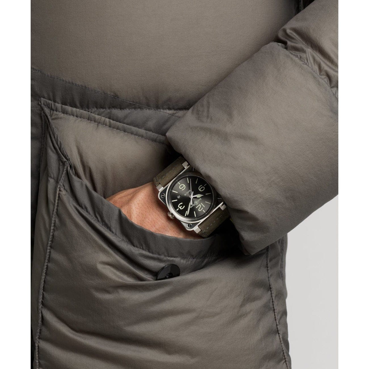 Bell & Ross New Watches - BR 03-92 GREY LUM | Manfredi Jewels