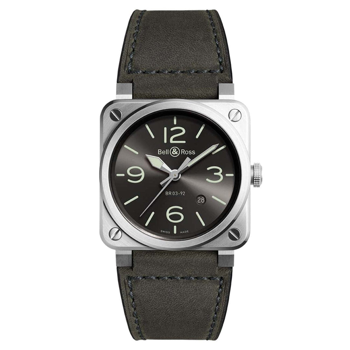 Bell & Ross New Watches - BR 03-92 GREY LUM | Manfredi Jewels