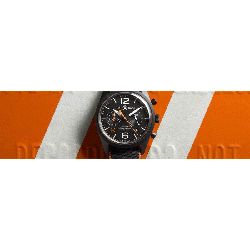 Bell Ross Br 126 Carbon Orange Watches Manfredi Jewels