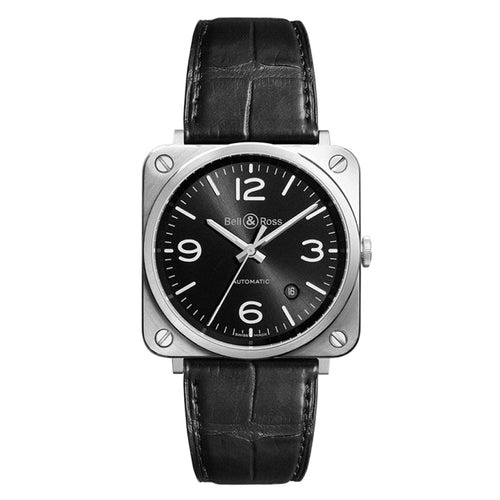 Bell & Ross Watches - BR S - 92 OFFICER BLACK | Manfredi Jewels