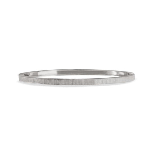 Buccellati Jewelry - 18KT WHITE GOLD 3MM MACRI CLASSICA BANGLE | Manfredi Jewels