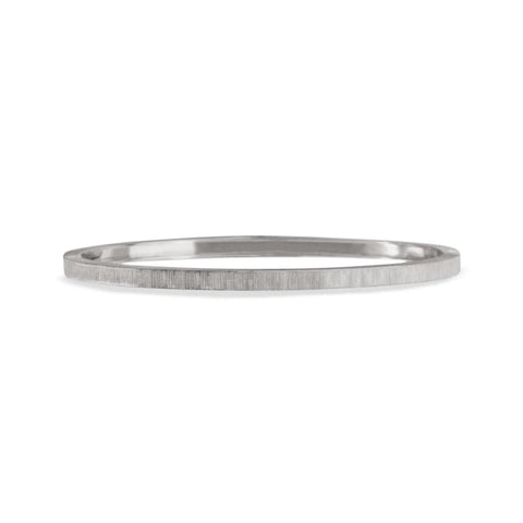 18KT WHITE GOLD 3MM MACRI CLASSICA BANGLE