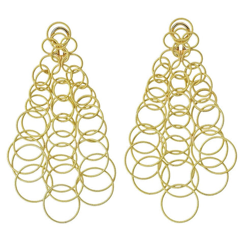 Extra Large 18k Yellow Gold "Hawaii" Chandelier Earrings