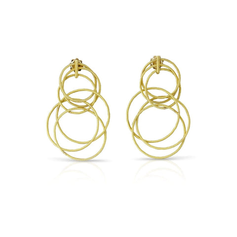 Hawaii Waikiki 18K Yellow Gold Earrings