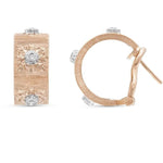 Buccellati Jewelry - Macri Classica 18K Rose & White Gold Set With Diamonds Earrings | Manfredi Jewels
