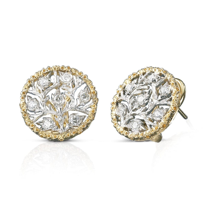 Buccellati Jewelry - Ramage Button Earrings | Manfredi Jewels