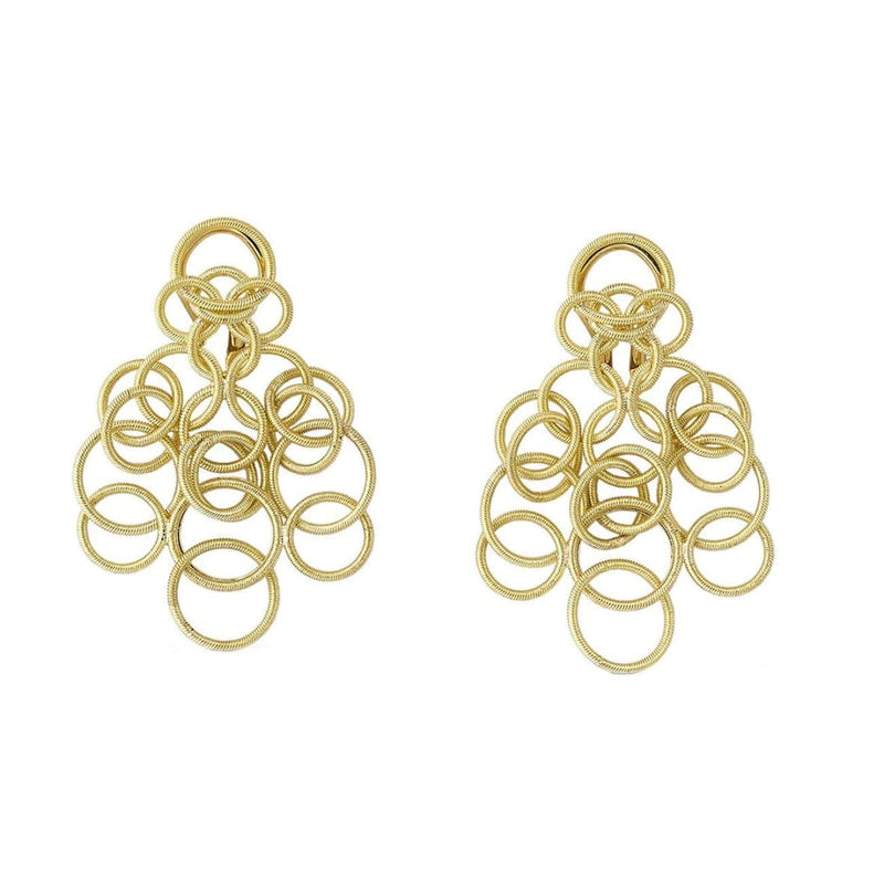Buccellati Jewelry - Small 18k Yellow Gold ’Hawaii’ Chandelier Earrings | Manfredi Jewels
