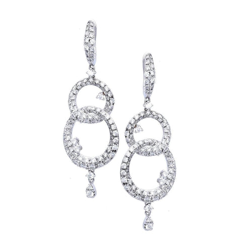 Casato Jewelry - 18K WG Hold me Tight drop earrings | Manfredi Jewels