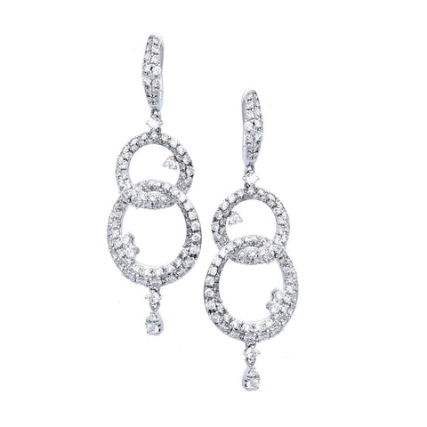 18K WG Hold me Tight drop earrings