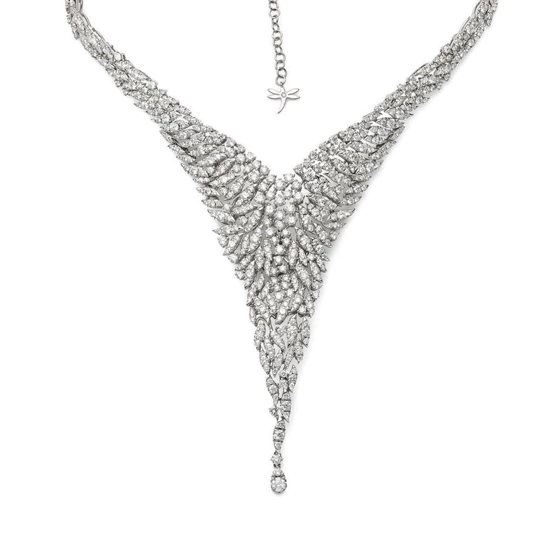 Casato Jewelry - 18kt white gold necklace with diamonds | Manfredi Jewels