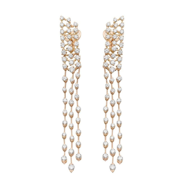 Casato Jewelry - Casato Triple row diamond drop earrings | Manfredi Jewels