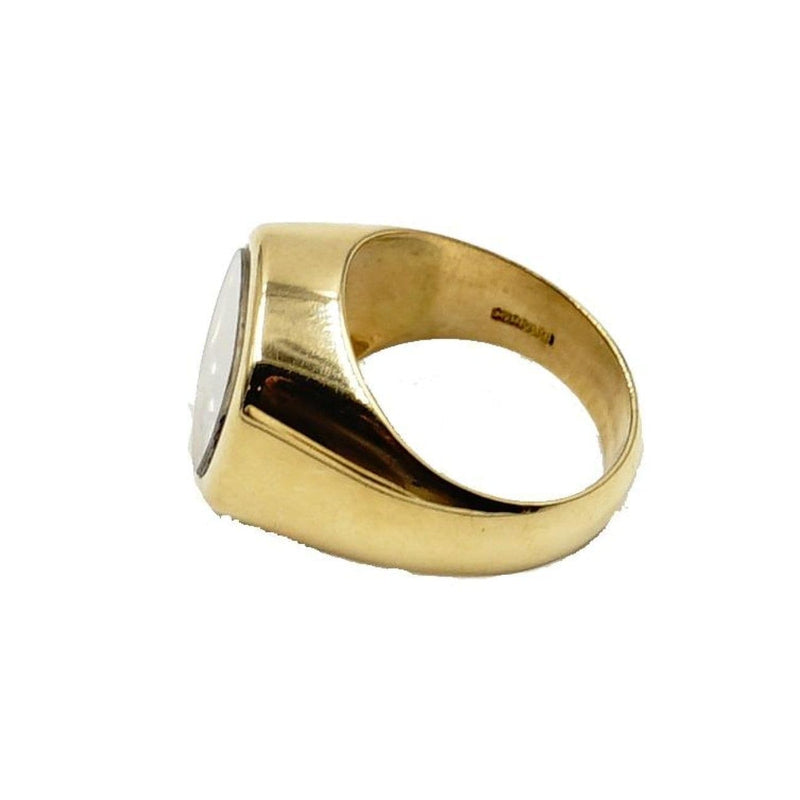 Chopard Estate Jewelry - 18k Yellow Gold Onyx Ring | Manfredi Jewels