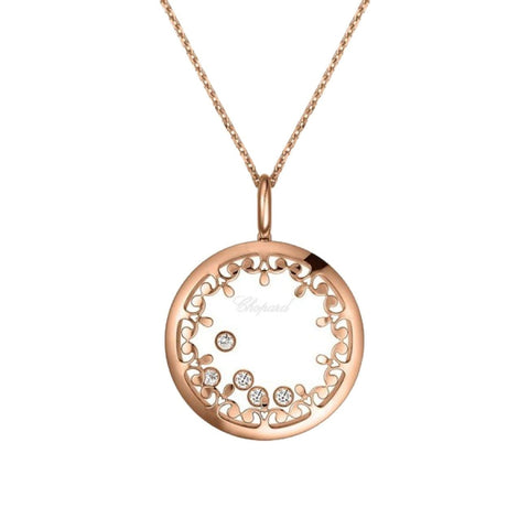 Chopard Happy Diamonds Rose Gold Diamond Pendant