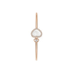 Chopard Jewelry - HAPPY HEARTS BANGLE ETHICAL ROSE GOLD DIAMONDS MOTHER - OF - PEARL | Manfredi Jewels