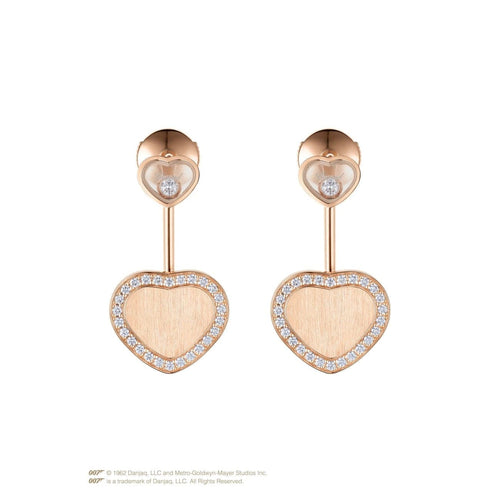 Chopard Jewelry - HAPPY HEARTS GOLDEN EARRINGS | Manfredi Jewels