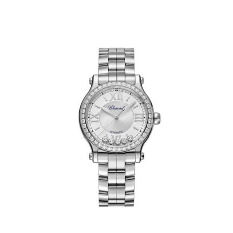HAPPY SPORT 33 MM, AUTOMATIC, STAINLESS STEEL, DIAMONDS