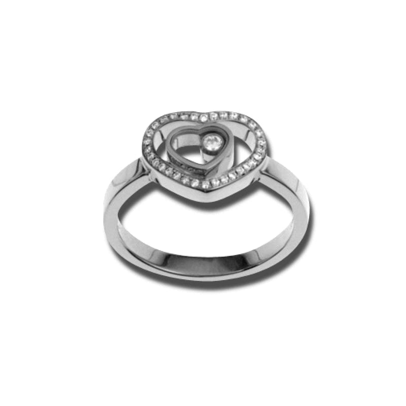 Chopard Jewelry - WHITE GOLD RING HAPPY DIAMONDS | Manfredi Jewels