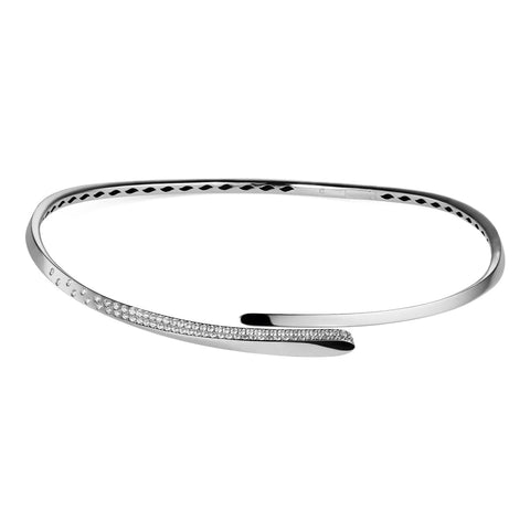18KT WHITE GOLD LIKE COLLECTION CHOKER