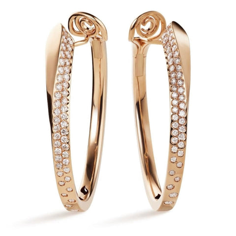 18KT YELLOW GOLD LIKE COLLECTION HOOPS