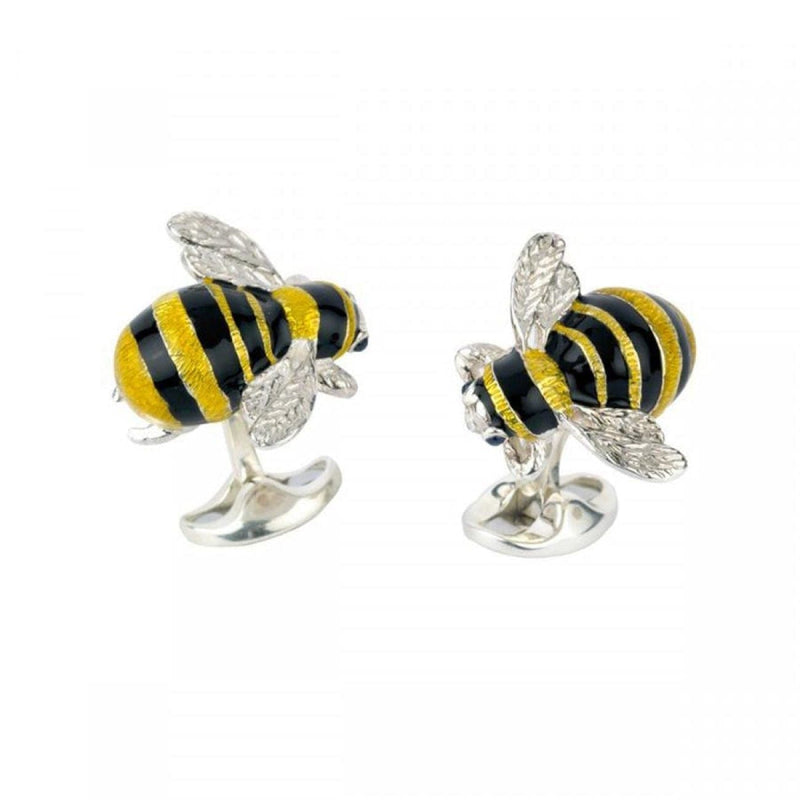 Deakin & Francis Accessories - Sterling Silver Bumble Bee Cufflinks | Manfredi Jewels
