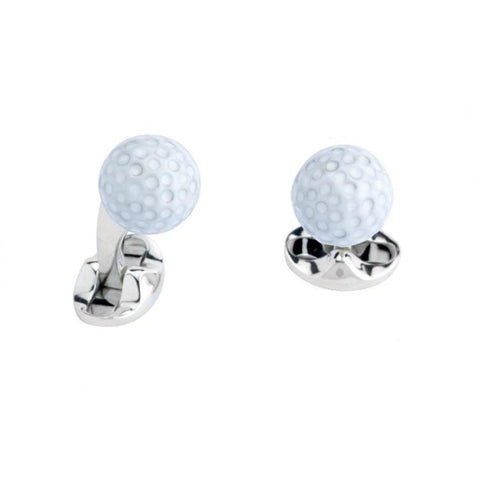 Sterling Silver Golf Ball Cufflinks