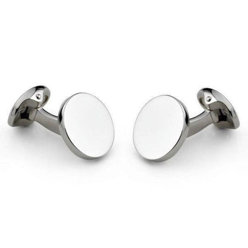 Deakin & Francis Accessories - Sterling Silver Round Cufflinks | Manfredi Jewels