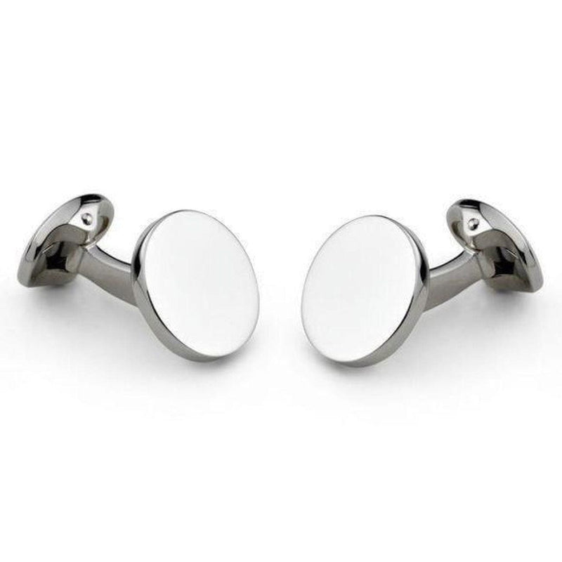 Deakin & Francis Accessories - Sterling Silver Round Cufflinks | Manfredi Jewels