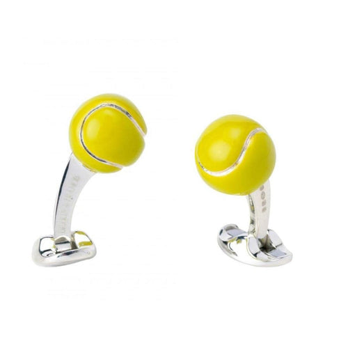 Deakin & Francis Accessories - Sterling Silver Tennis Ball Cufflinks | Manfredi Jewels