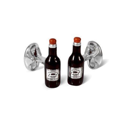 Deakin & Francis Accessories - Sterling Silver Wine Bottle Cufflinks | Manfredi Jewels