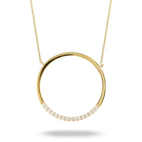 FIBONACCI 18K YELLOW GOLD DIAMOND NECKLACE