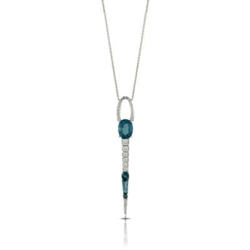 Doves Jewelry - LONDON BLUE NECKLACE N8260LBT | Manfredi Jewels
