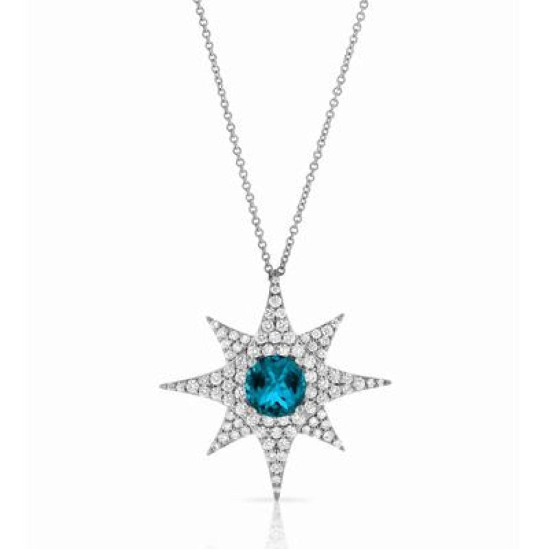 Doves Jewelry - LONDON BLUE NECKLACE P8062LBT | Manfredi Jewels