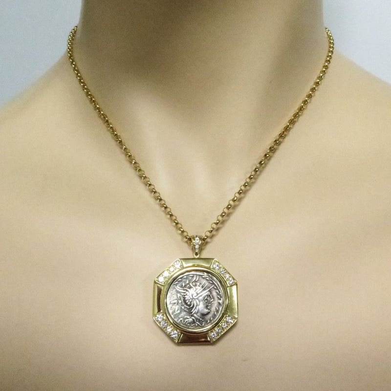 Estate Jewelry Estate Jewelry - 101 BC Ancient Roman Coin Pendant | Manfredi Jewels